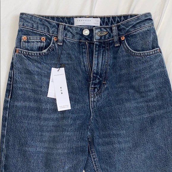NWOT TOPSHOP Mom Jeans - Picture 1 of 3